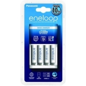 Eneloop Basic Charger Chargeur de batterie avec 4 piles AAA