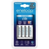 Eneloop Basic Charger Chargeur de batterie avec 4 piles AA