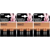 Piles Duracell AAA Simply 1,5 V multipack (3 x blister 4)