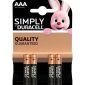 Duracell Simplement Alcaline AAA - blister 4