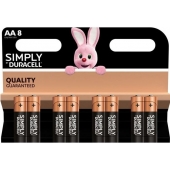 Duracell Simplement alcaline AA - blister 8
