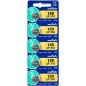 Murata LR54 / LR1130 Alkaline - Plaquette 5