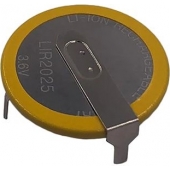 Pile bouton rechargeable LIR2025 3.6V - 90 degrés
