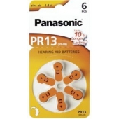 Panasonic PR13 pile pour prothèses auditives Zinc Air 6 pièces