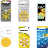 Exemple d'emballage de piles auditives de type 10
