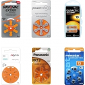 Pack d'essai piles auditives type 13