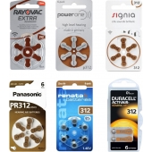 Pack d'essai piles auditives type 312