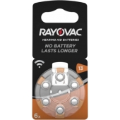 Pile pour appareils auditifs Rayovac Acoustic P13