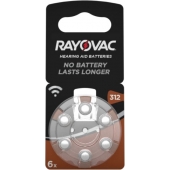 Pile pour appareils auditifs Rayovac Acoustic P312