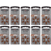 Multipack de piles pour aides auditives Rayovac Extra 312 (10 x blister 6)