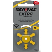Pile pour appareils auditifs Rayovac Extra Advanced 10