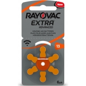 Pile pour appareils auditifs Rayovac Extra 13