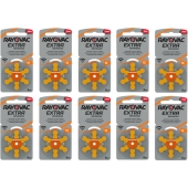 Multipack de piles pour aides auditives Rayovac Extra 13 (10 x blister 6)