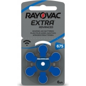 Pile pour appareils auditifs Rayovac Extra Advanced 675