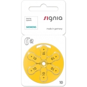 Siemens Signia 10 pile pour aide auditive Zinc Air 6 pièces